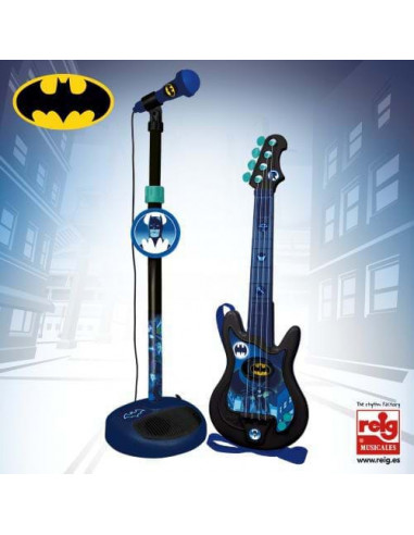 Set chitara si microfon Batman