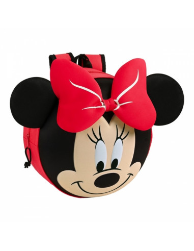 Rucsac pentru Copii 3D Minnie Mouse Roșu Negru (31 x 31 x 10 cm)