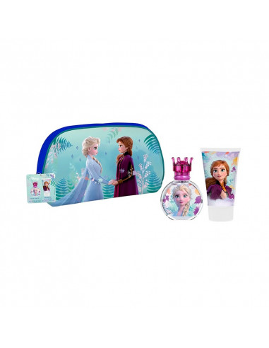 Set cadou Frozen II, apa toaleta 50 ml, gel de dus 100 ml si geanta cosmetica