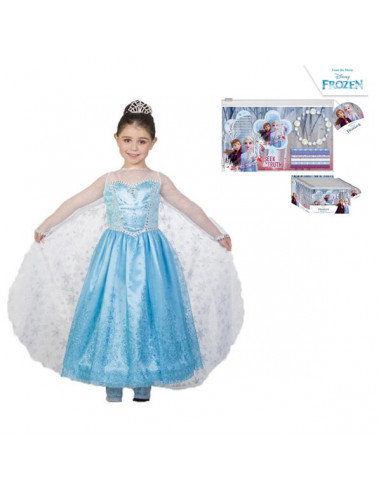 Pachet Elsa Frozen, Rochie 651401 + Accesorii pentru par WD21613