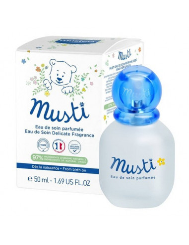 Apa de ingrijire parfumata pentru copii, Mustela, Musti, 50 ml