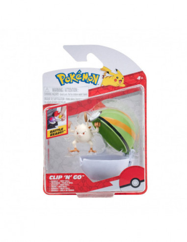 Pokemon - Set 2 figurine Clip n Go, (Mankey & Nest Ball) S14