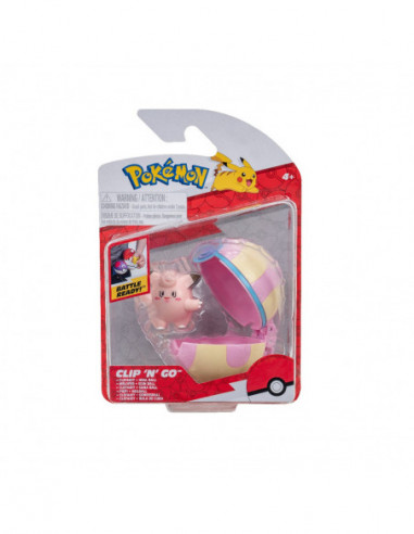 Pokemon - Set 2 figurine Clip n Go, (Clefairy & Heal Ball) S13